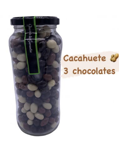 Cacahuetes Tres Chocolates 400g