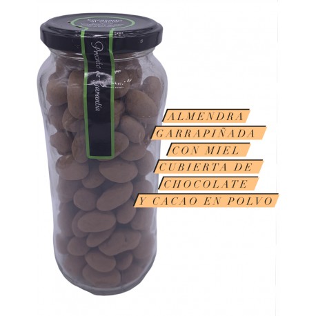 Almendras Garrapiñadas con Miel cubiertas de Chocolate Negro 350g