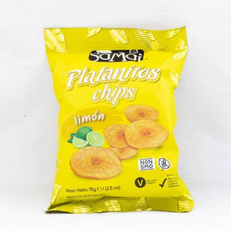 SAMAI Platanitos Chips Limón Caja 15 unidades