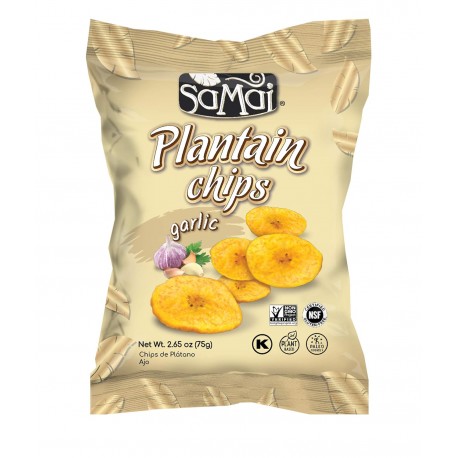 SAMAI Platanitos Chips - Ajo Caja 15 unidades