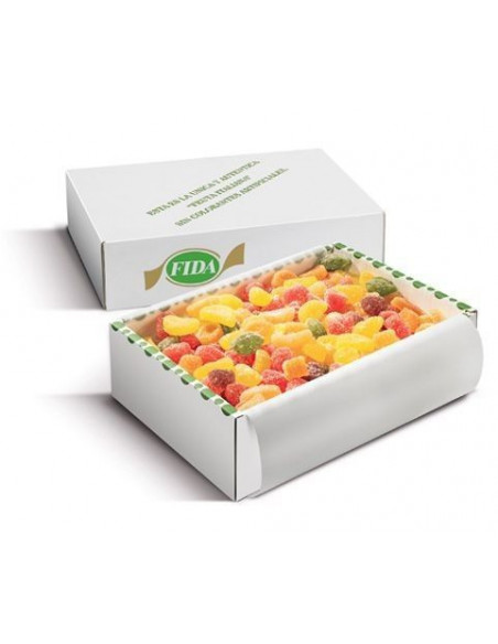 Golosinas de fruta natural, hechas en Italia, 250g